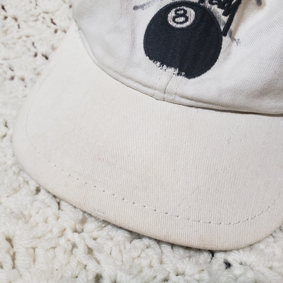 Vintage Stussy Capz Eight Ball Embroidered Snapback Hat Cap Made in USA Skate - Picture 3 of 11